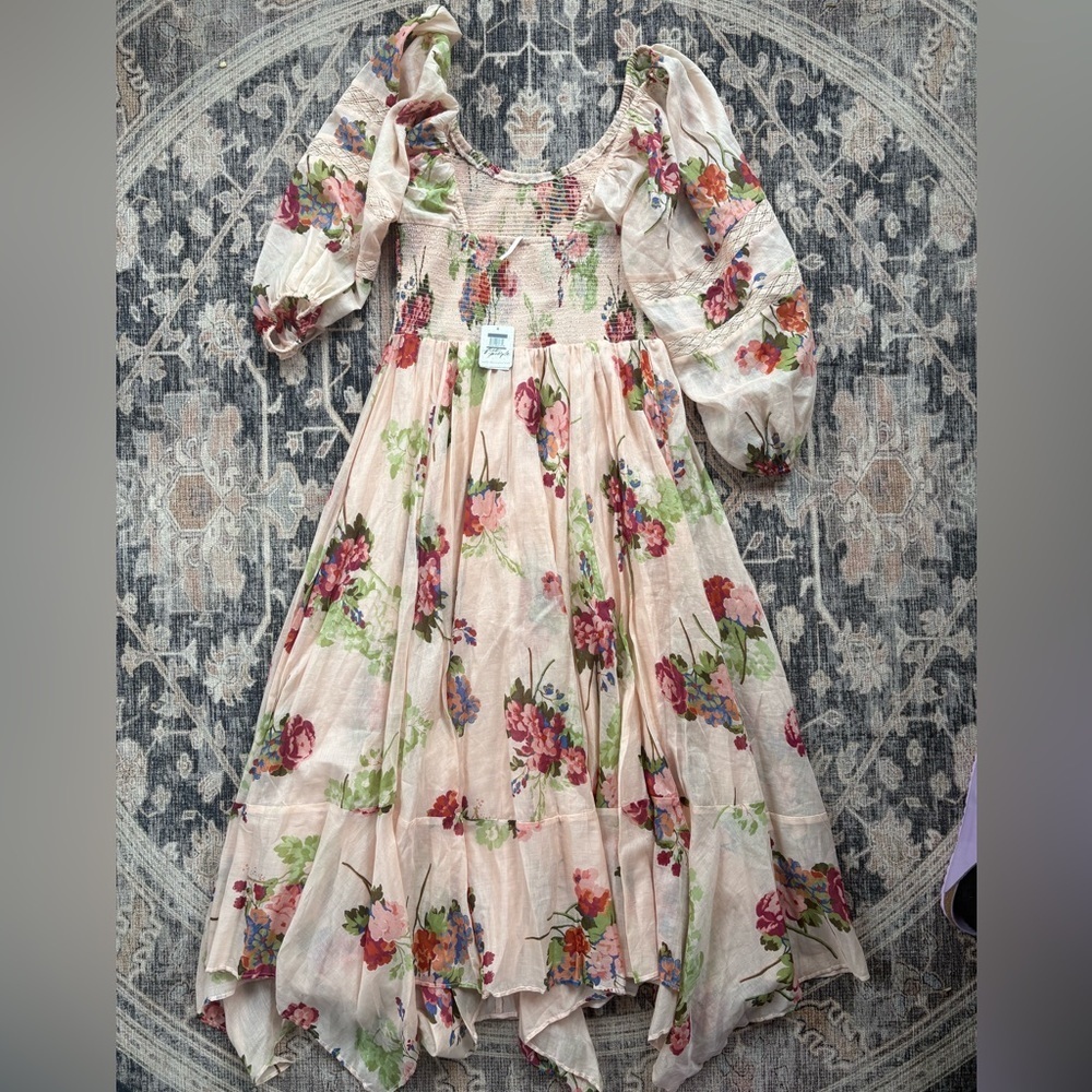 Free People Multicolor Floral Long Sleeve Dress - Picture 3 of 4